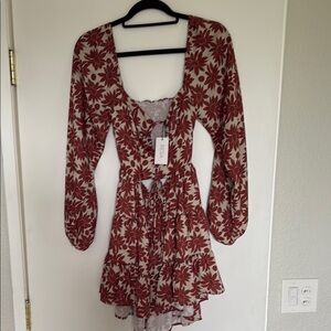 Floral Red Dress by RESA